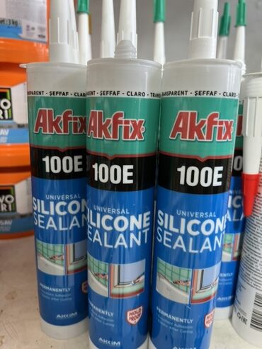 клей для стекло: Универсальный силиконовый герметик Akfix 100E, разработанный для
