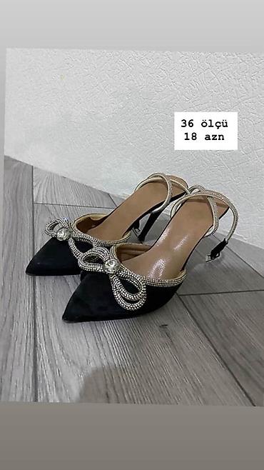 qayiş: Tuflilər, Ölçü: 36, rəng - Qara, Yeni — 1