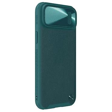 Maske i futrole za telefone: Maska Nillkin CamShield Leather S za iPhone 14 Plus 6.7 zelena — 2