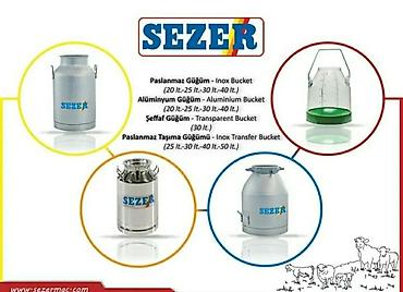 Süd sağan aparatlar: Cüt bidon, Türkiyə, Paslanmaz bidon — 15