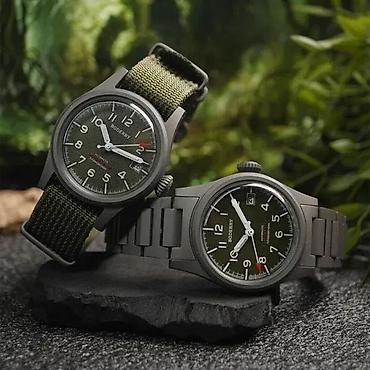 Ručni satovi: AKCIJA - Boderry Landmaster A14T - 38mm - Zelena - Titanium — 2