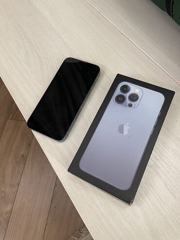Apple iPhone: IPhone 13 Pro, Б/у, 256 ГБ, Blue Titanium, Коробка, 79 %