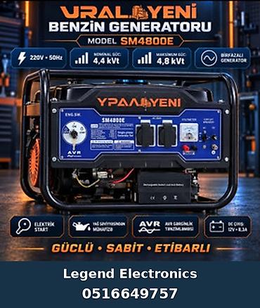 duru yag: Elan başlığı: Benzin generatoru Ural, Yeni SM4800E, Benzin, 4,4 kVt — 1