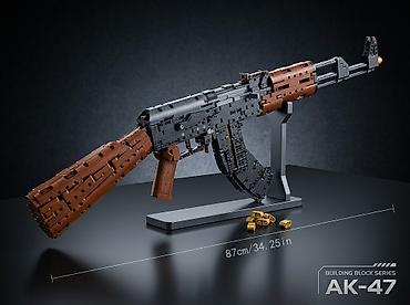 oyuncag tapanca: LEGO tərzində qurulan model dəst – AK-47 (Building Block Series) - — 1