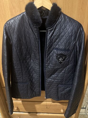 xez deri geyimleri: Женская куртка L (EU 40), цвет - Синий