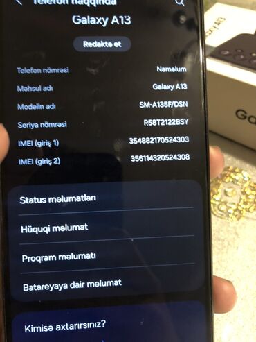 Samsung: Samsung Galaxy A13, 64 GB, rəng - Qara, İki sim kartlı — 8