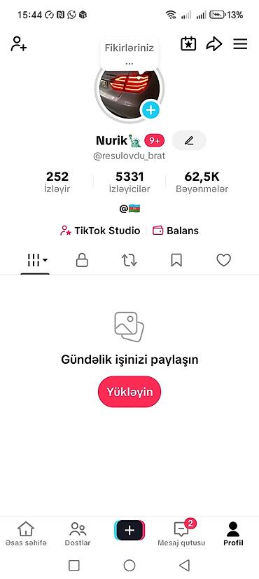 Работа: Xidmət: TikTok hesabının idarə olunması və inkişafı Təsvir: - — 1