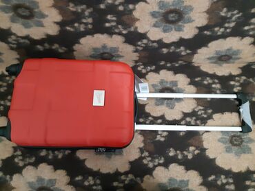kožna jakna s: Small cabin suitcase, color - Red