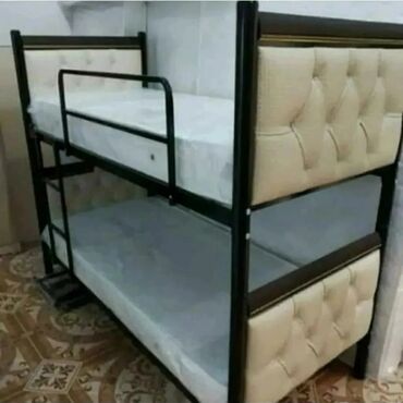 İkimərtəbəli uşaq çarpayıları: Oğlan və qız üçün, Yeni, Çarpayı, Matras ilə, Siyirməsiz — 27