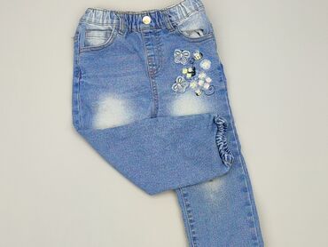 bermudy jeans: Spodnie jeansowe, 12-18 m, stan - Dobry
