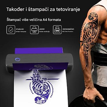 Skeneri: Prijenosni termalni štampač za tetovaže i dokumente (A4) - Dvostruka — 7