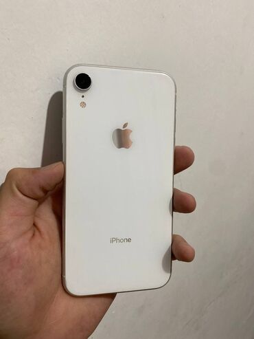 чехолы для телефона: IPhone Xr, Колдонулган, 128 ГБ, Ак, Коргоочу айнек, Каптама, Кабель, 100 %