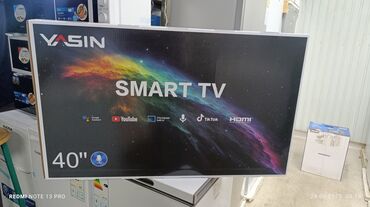 Телевизоры: Срочная акция телевизор Yasin 40 cmart интернет Экран защитный слой