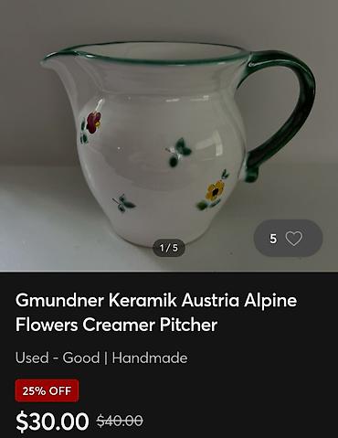 bicikle type 1: Bokal nov Gmunder Austrija,komplet rucni rad iz 80ih.gidina. Bokal — 2