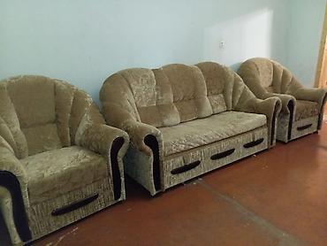 modern stol stullar: İşlənmiş, Divan, 2 kreslo, Bazalı, Açılan — 1