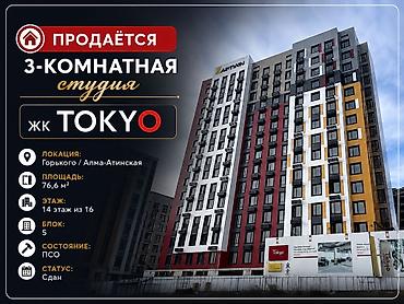3 комнаты, 76 м², Технопарк Элитка, 14 этаж, ПСО (под самоотделку)