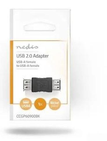 Druga oprema za računare i laptopove: Nedis USB 2.0 adapter – USB-A žensko na USB-A žensko (CCGP60900BK) - — 11
