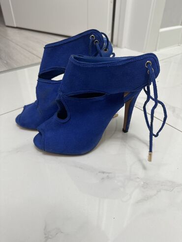 женские синие замшевые туфли: Туфли
