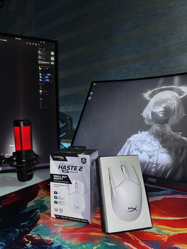 Video oyunlar üçün aksesuarlar: HyperX Pulsefire Haste 2 Mini Wireless Gaming mouse. Maximum 1 - 2 ay
