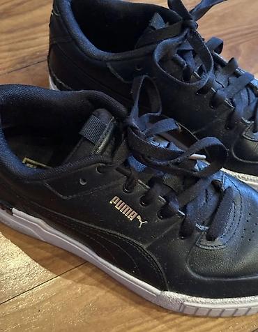 Kişi ayaqqabıları: Puma kişi/unikal stil idman ayaqqabısı - Rəng: qara üst, ağ altlıq - — 1