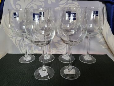 Čaše: Case kristalno staklo vintaz,nove Leonardo za vino. Case tanak — 8