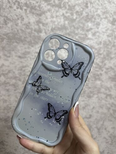 fly телефон раскладушка с большими кнопками: IPhone 15 Pro Max üçün qoruyucu telefon qabı Dalğalı kənarlar