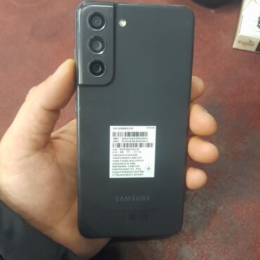 Elektronika: Samsung Galaxy S21 5G, 128 GB, rəng - Qara, İki sim kartlı, Sənədlərlə, Barmaq izi