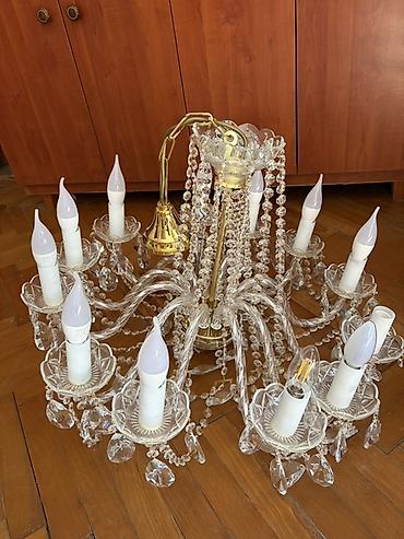 lustr altlığı: Çılçıraq, 10 və daha çox lampa, Xrustal — 2