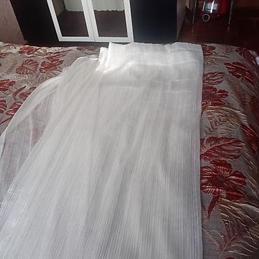 Ağ rəngli tül pərdə - Material: nazik, işıqkeçirən tül - Rəng: parlaq