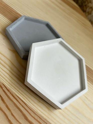 Heksaqonal dekorativ beton altlıqlar - Material: yüksək keyfiyyətli