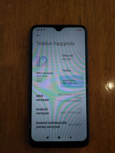 xiaomi not 11 qiymeti: Xiaomi Mi 8, 32 GB, rəng - Göy, 
 Sensor, İki sim kartlı, Face ID