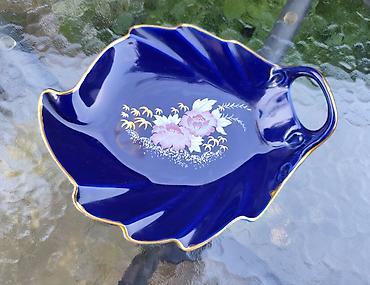 barokna ogledala: Dekorativna porcelanska posuda – Cobalt Blue, Carpo Porcelaine - — 1