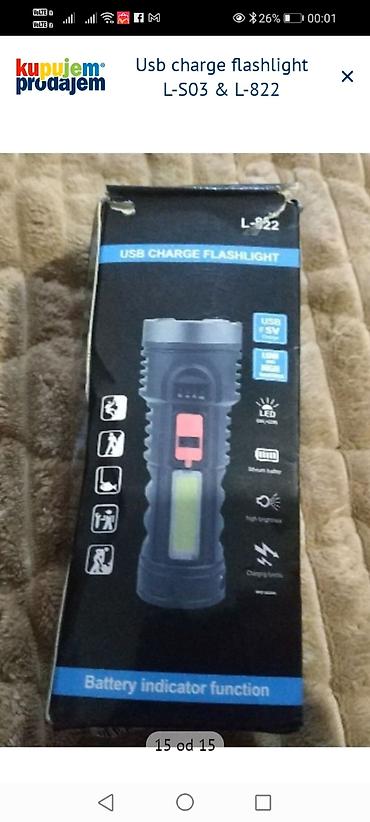 cajnik: Višenamenska USB punjiva baterijska lampa sa modelima L-S03 i L-822 — 7