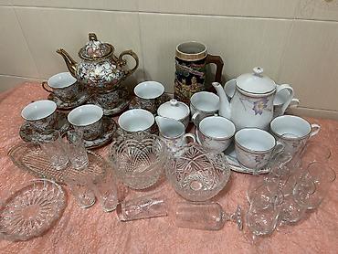 Наборы посуды: Хрустальная посуда и другая Листайте фото. Каждая позиция есть — 1