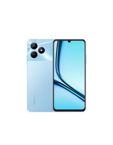 телефон 3 сим: Realme Note 50, Новый, 64 ГБ, цвет - Голубой, 1 SIM, 2 SIM, eSIM