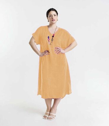 Haljine: Bоја - Crvena, Oversize, Kratkih rukava — 6