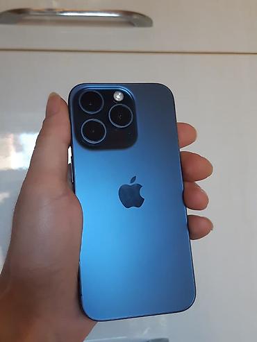 iphone 14 pro qiymeti: IPhone 15 Pro, 128 GB, Blue Titanium, Face ID — 3