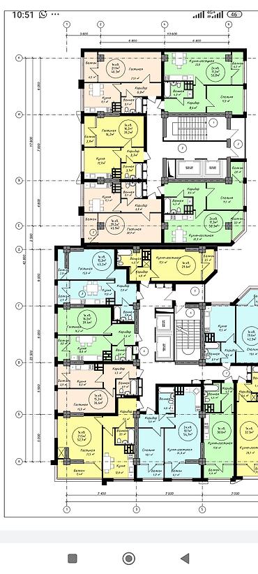 Продажа квартир: 1 комната, 40 м², парк Фучика Элитка, 11 этаж, ПСО (под самоотделку) — 3