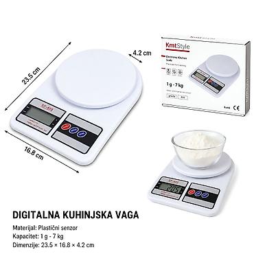 KMT Elektronska kuhinjska vaga 5406905-A Elektronska vaga za precizno