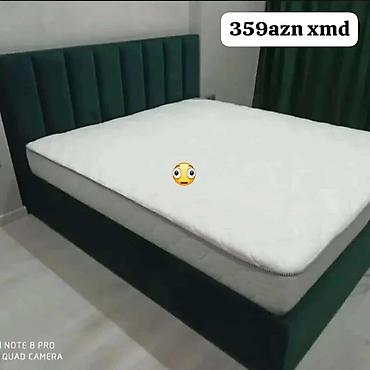 kunc skaf: Mebel dəsti – yataq, şkaf, divan və yemək qarnituru - Çarpayı: yumşaq — 1