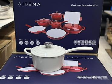 aidema: Набор чугунной посуды AIDEMA — Cast Iron Dutch Oven Set — 8