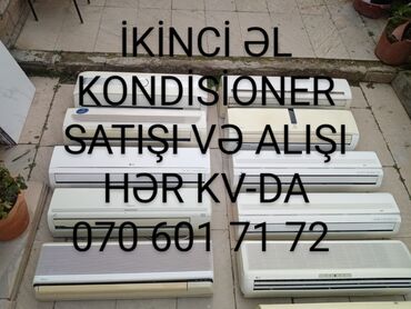 mobil kondisioner satisi: Kondisioner AUX, İşlənmiş, 100-dən çox kv. m, Split sistem, Pulsuz quraşdırılma