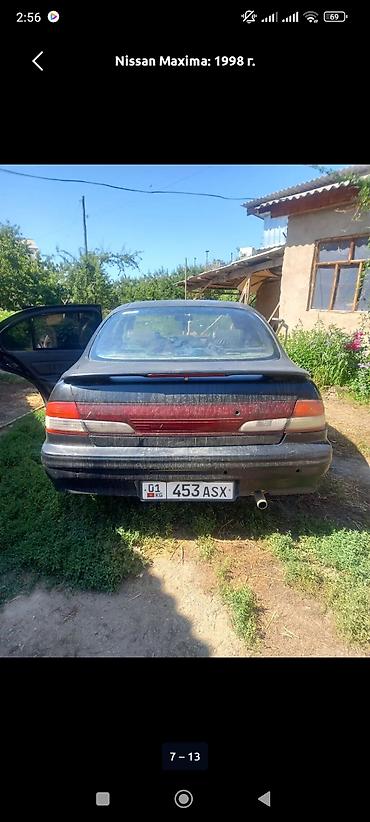 Унаа: Nissan Maxima: 1998 г., 2 л, Автомат, Газ, Седан — 7