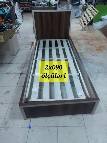 tek neferlik çarpayi: Б/у, Односпальная кровать, Без подьемного механизма, Без матраса, Без выдвижных ящиков, Азербайджан