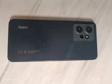 чехол для оруже: Xiaomi, Redmi Note 12, Колдонулган, 128 ГБ, түсү - Кара, 1 SIM, 2 SIM