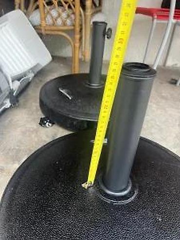 Suncobrani, tende i paviljoni: Postolje za baštenski suncobran sa točkićima – crno - Tip: baza za — 28