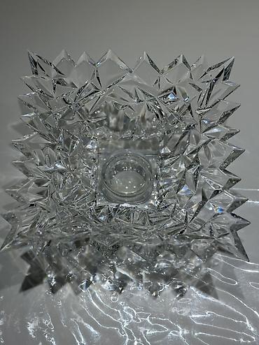 xonca qablari: Bohemia Jihlava Glacier xrustal ayaqlı meyvə qabı 280 ML. Karacadan — 3
