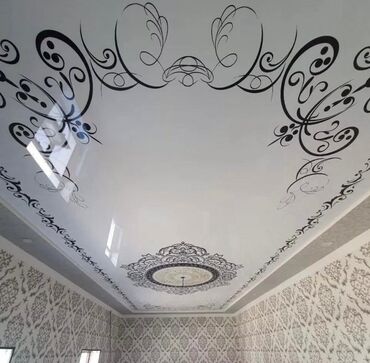 Натяжной потолок: Натяжной потолок Глянцевое, Матовое, 3D потолки Гарантия, Бесплатная консультация, Бесплатный замер — 12