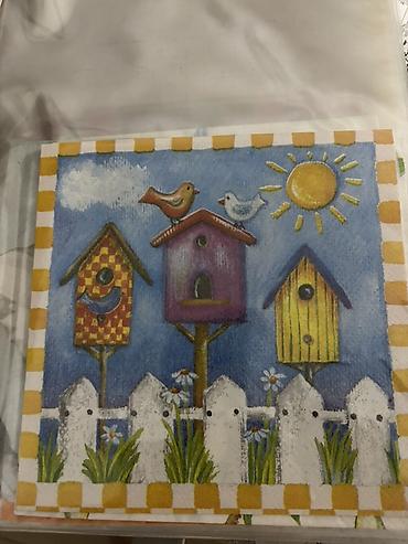 Kuhinjski tekstil: Dekorativne salvete za dekupaz razni motivi. - Set papirnih salveta — 4