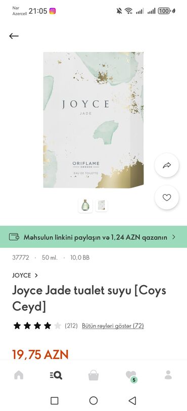 sabina parfumeriya qiymetler: Oriflame parfüm 50 ml yenidir 10 azn